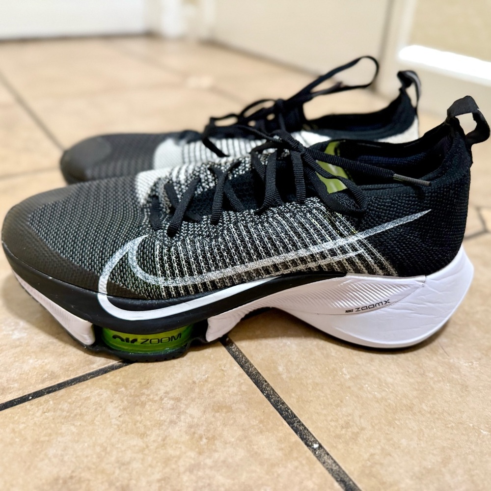 Nike Black and White Zoom Sneakers